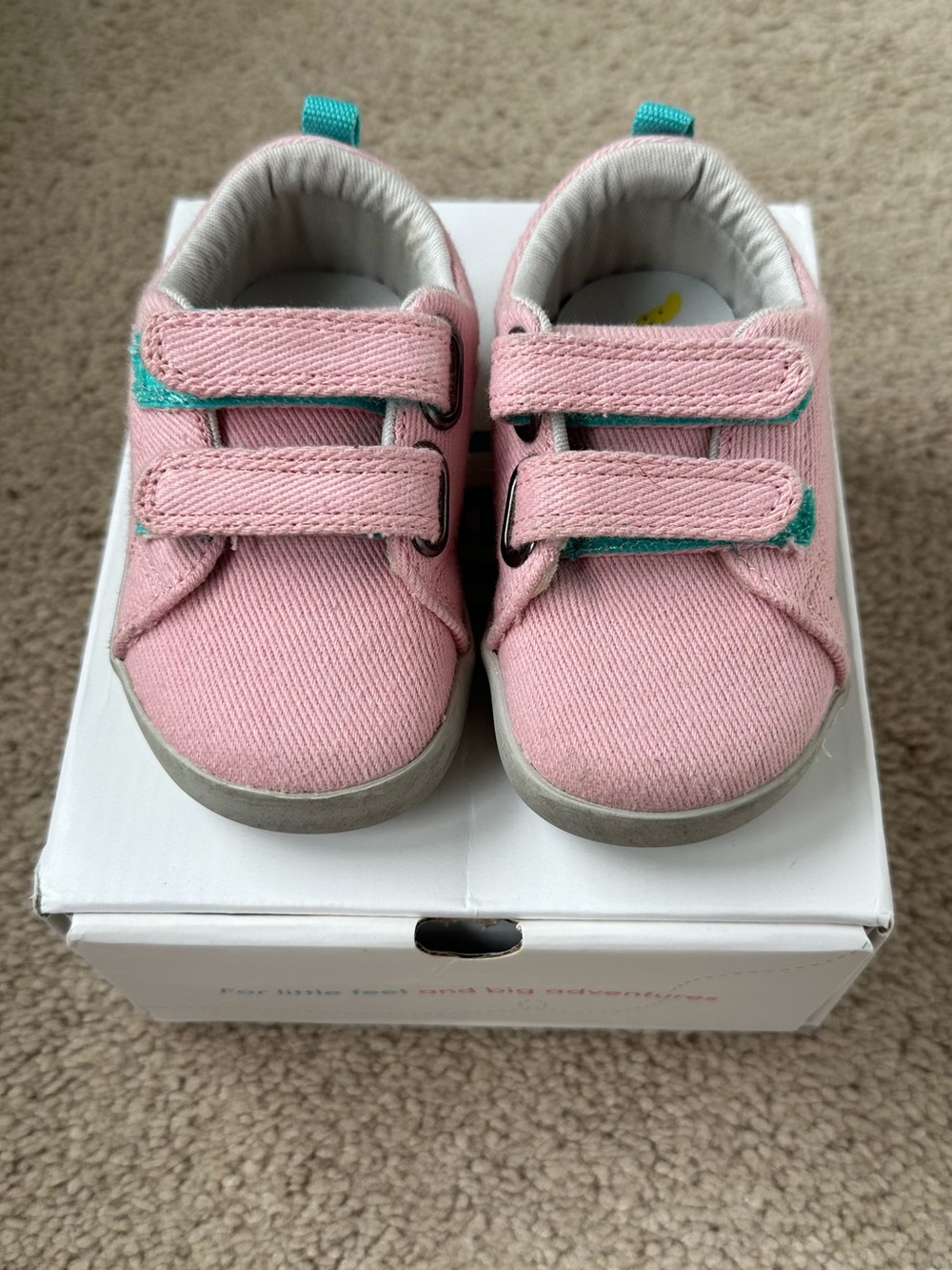 Ten Little Everyday Recycled Canvas Sneaker- Light Pink- Sz 5.5